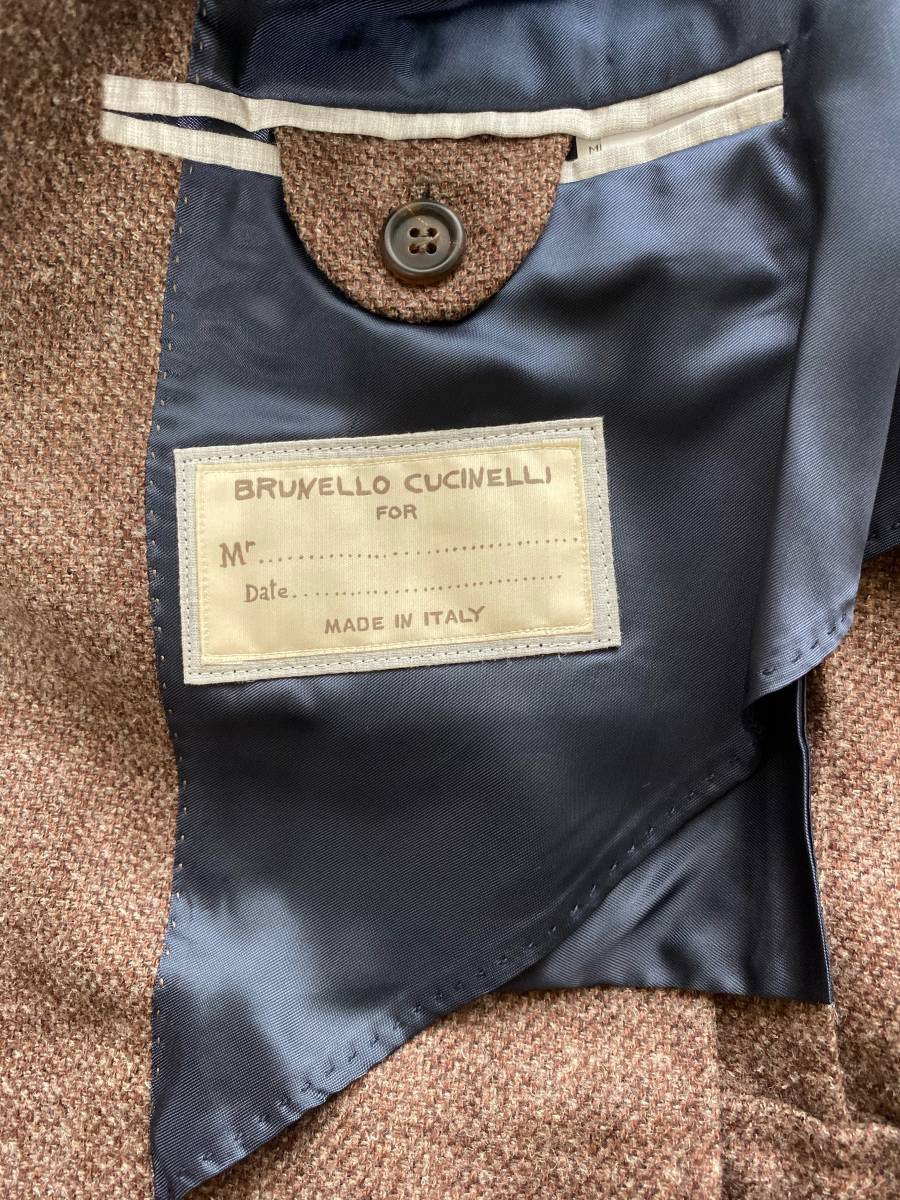 BRUNELLO CUCINELLI　ブルネロクチネリ　ジャケット　ウール　ヘンプ　シルク　カシミア　50サイズ 新品未使用_画像5