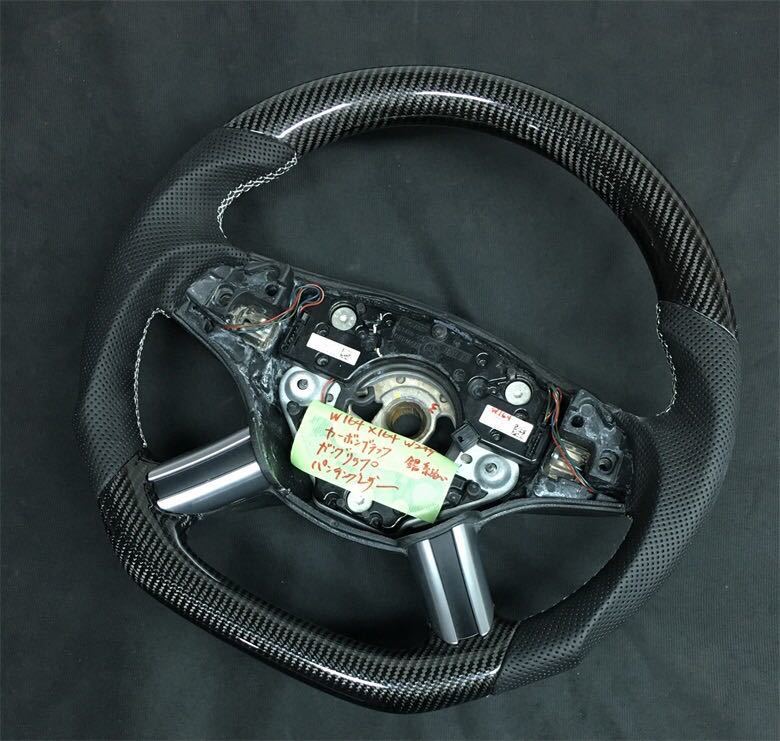 ベンツ♪Steering/『前期GL550/X164他W245/Ｗ164カーボン黒/ガングリDシェ_画像2