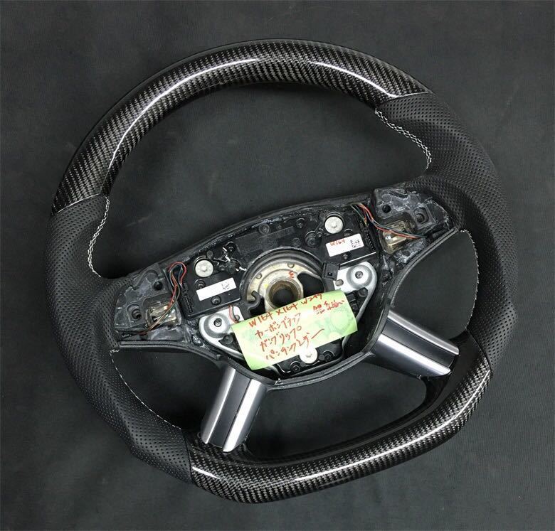 ベンツ♪Steering/『前期GL550/X164他W245/Ｗ164カーボン黒/ガングリDシェ_画像3