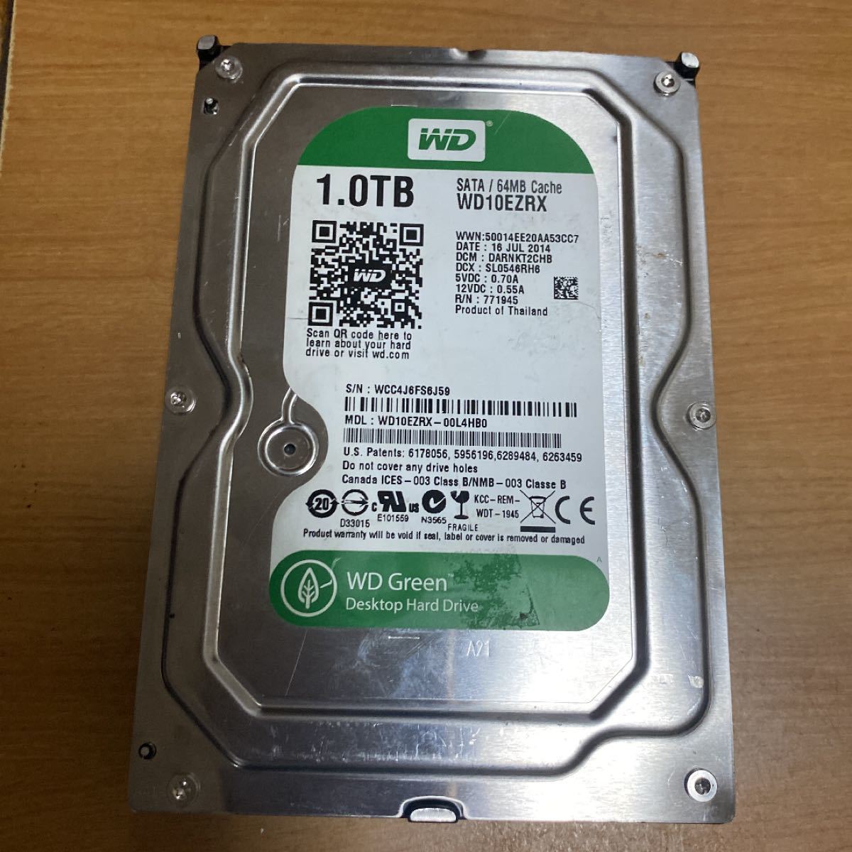 Western Digital Green SATA HDD3.5インチ1TB