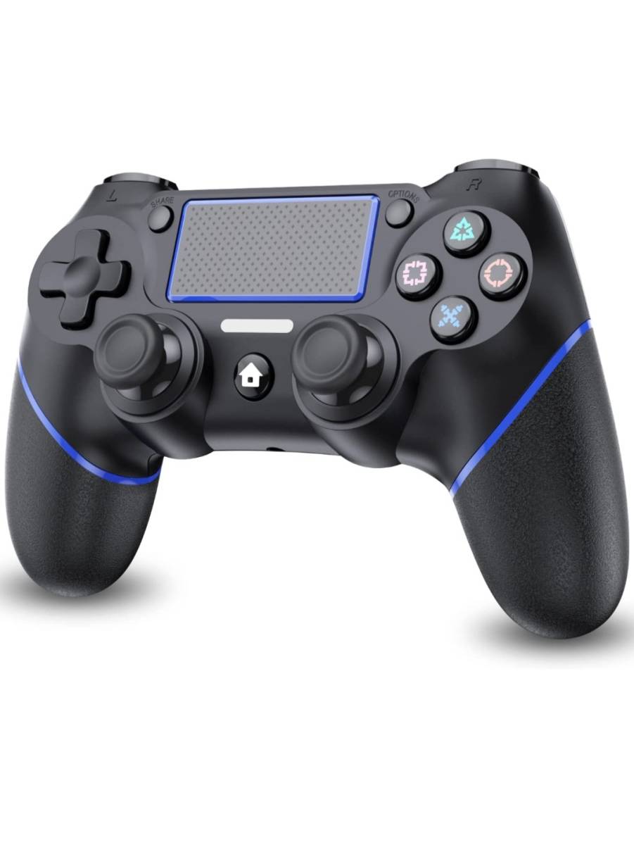 PS4 コントローラー PS4専用 コントローラー ワイヤレス コントローラー 無線 Bluetooth接続 600mAh大容量バッテリー 高精度スティック