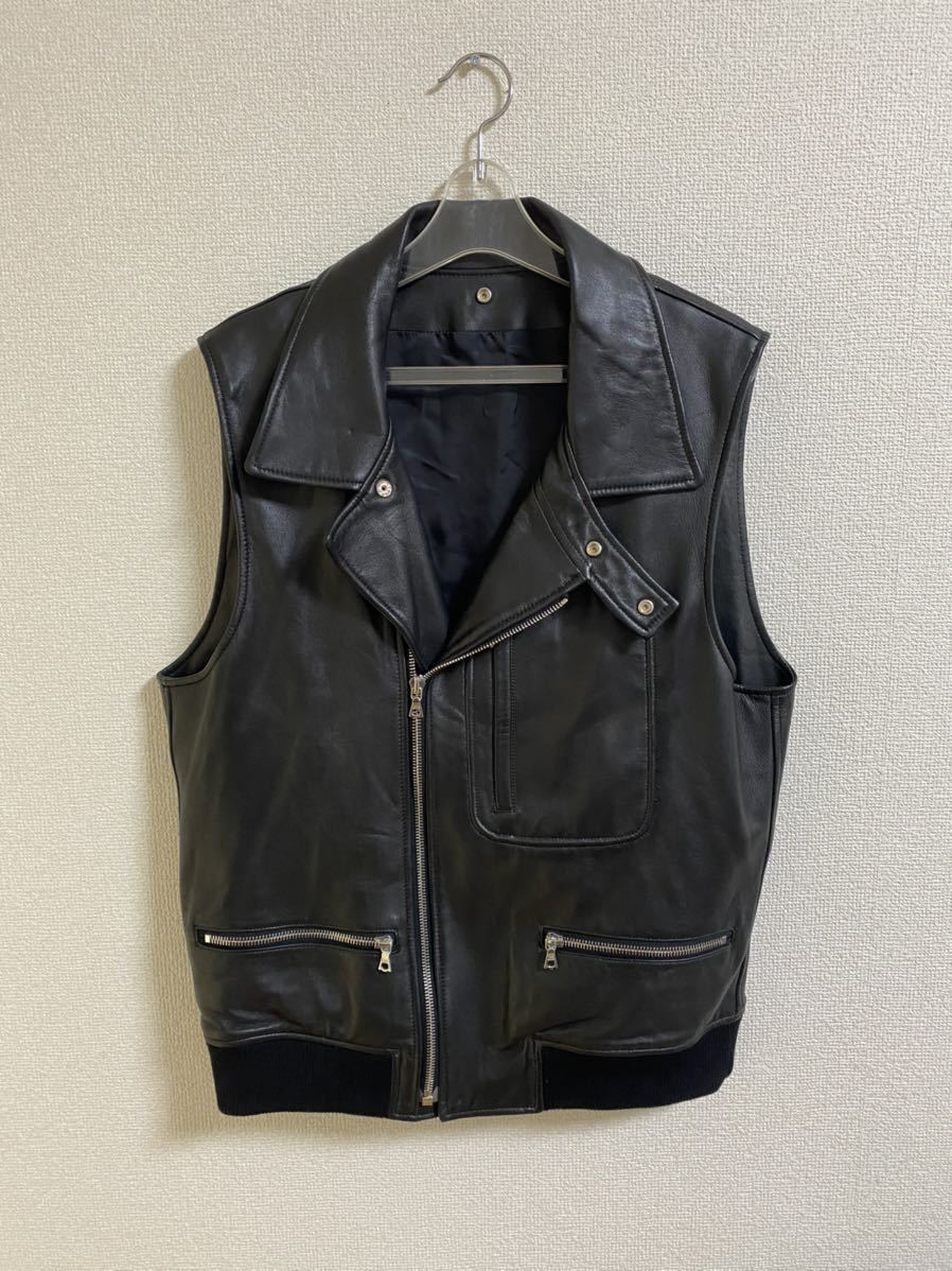 アンダーカバー UNDERCOVER ラムレザー ベスト メンズ2 scabut期 685