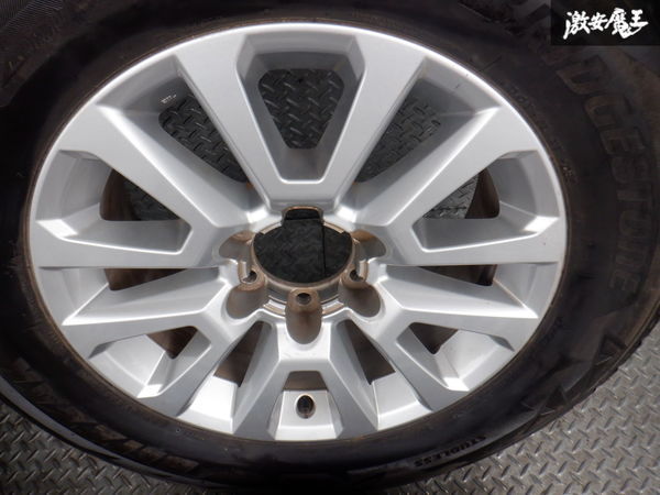 トヨタ純正 TRJ150W ランドクルーザー プラド TZ-G 中期 18インチ 7.5J +25 6穴 PCD139.7 BRIDGESTONE DUNLOP 265/60R18 スタッドレス 4本_画像7