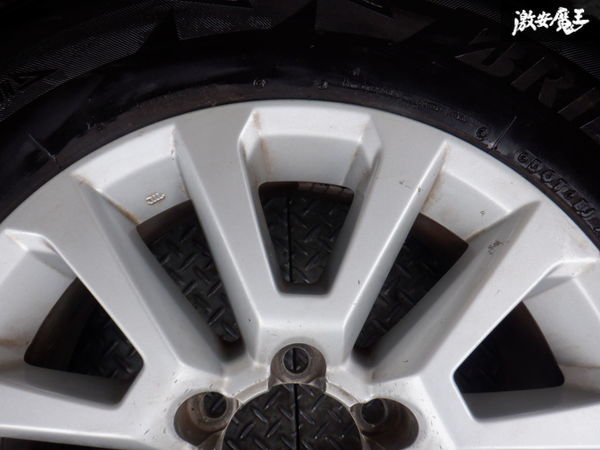 トヨタ純正 TRJ150W ランドクルーザー プラド TZ-G 中期 18インチ 7.5J +25 6穴 PCD139.7 BRIDGESTONE DUNLOP 265/60R18 スタッドレス 4本_画像3