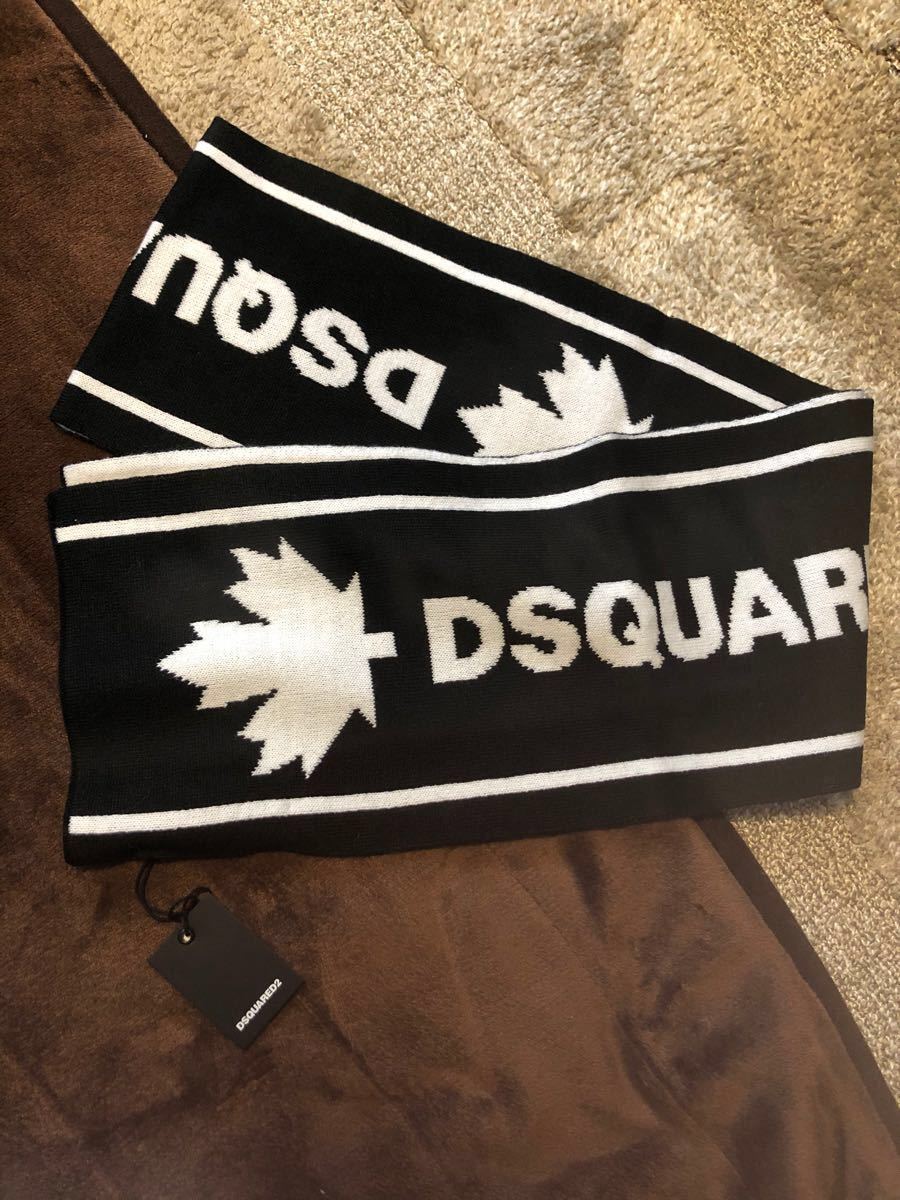 DSQUARED2 ロゴマフラー ストール ディースクエアード 新品 DSQUARED2 ロゴマフラー ストール ディースクエアード 新品