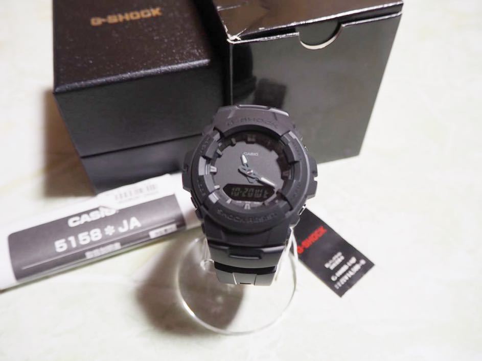 3-32 未使用 国内 廃盤 CASIO カシオ Ｇショック G-SHOCK G-100BB-1AJF オール ブラック JSBコラボ ベースモデル 黒 アナデジ 腕時計 J.S.Bの画像1