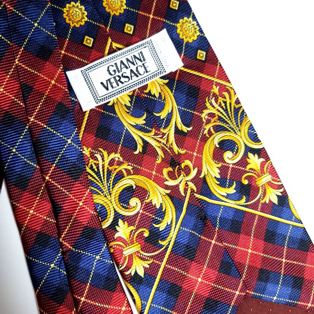  beautiful goods Versace VERSACE necktie high brand high class red blue 