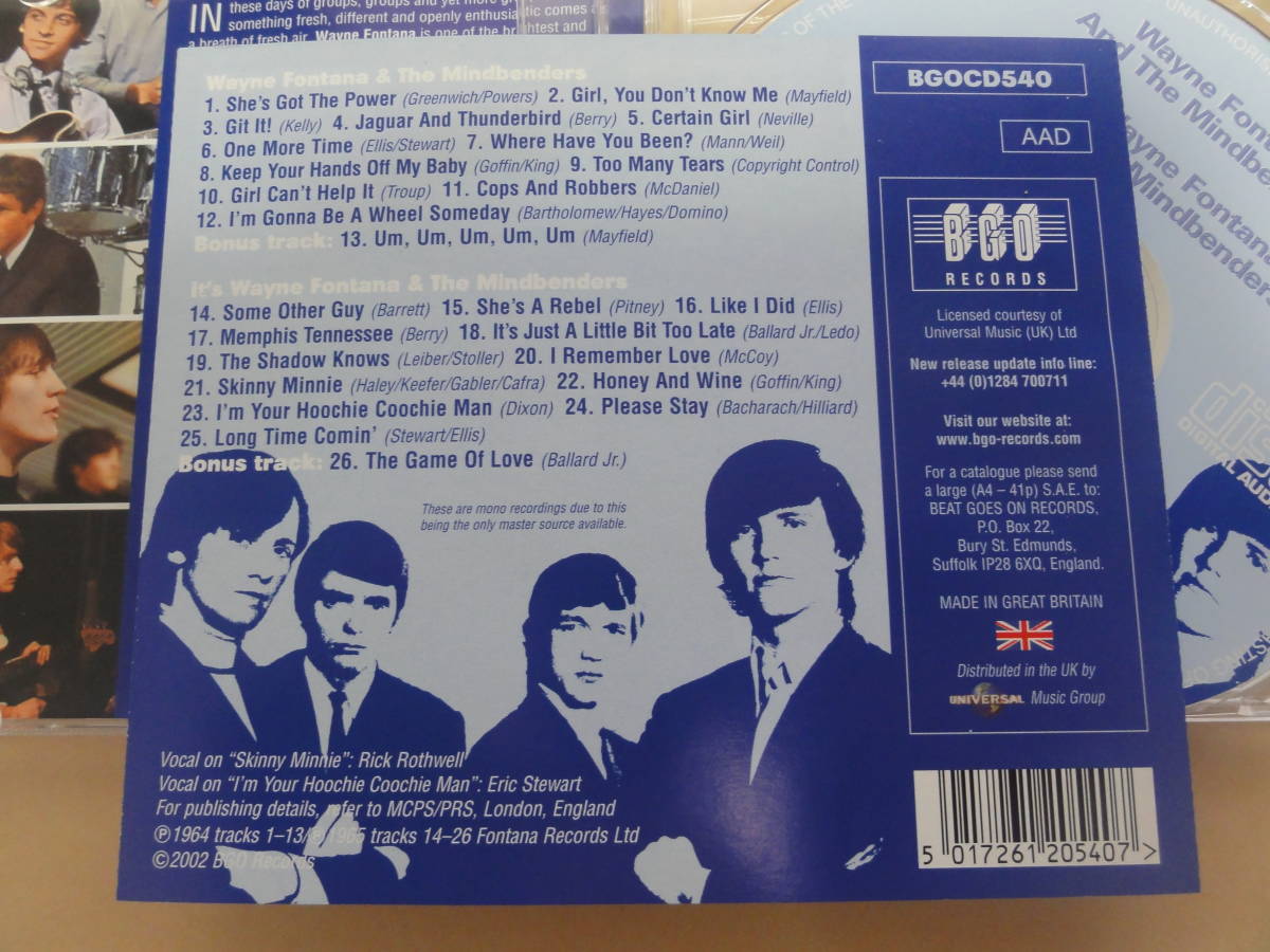 Wayne Fontana And The Mindbenders CD  60’s ブリティッシュ・ビート UK BEAT ROCKの画像3