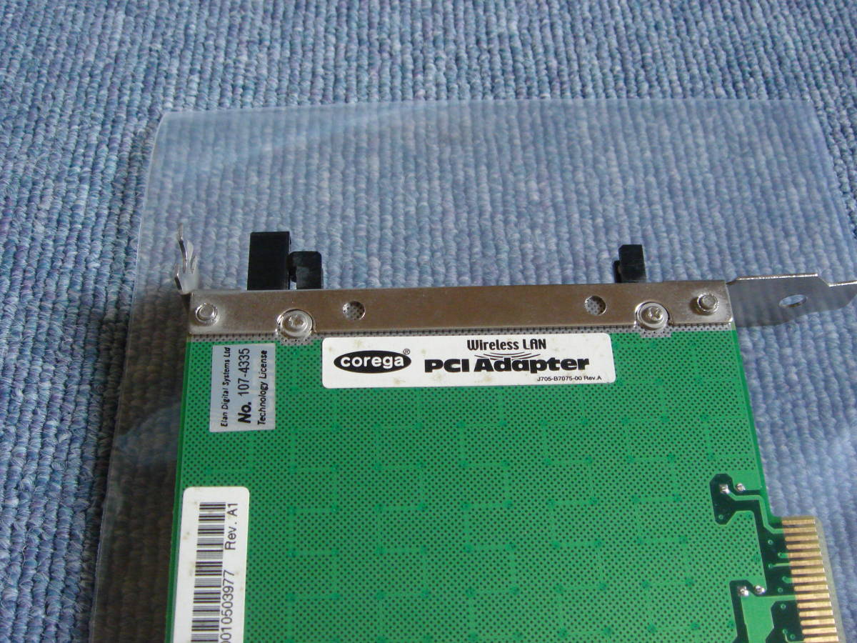 中古 corega Wireless LAN PCIアダプター PCI-ADP ジャンク扱い_画像5
