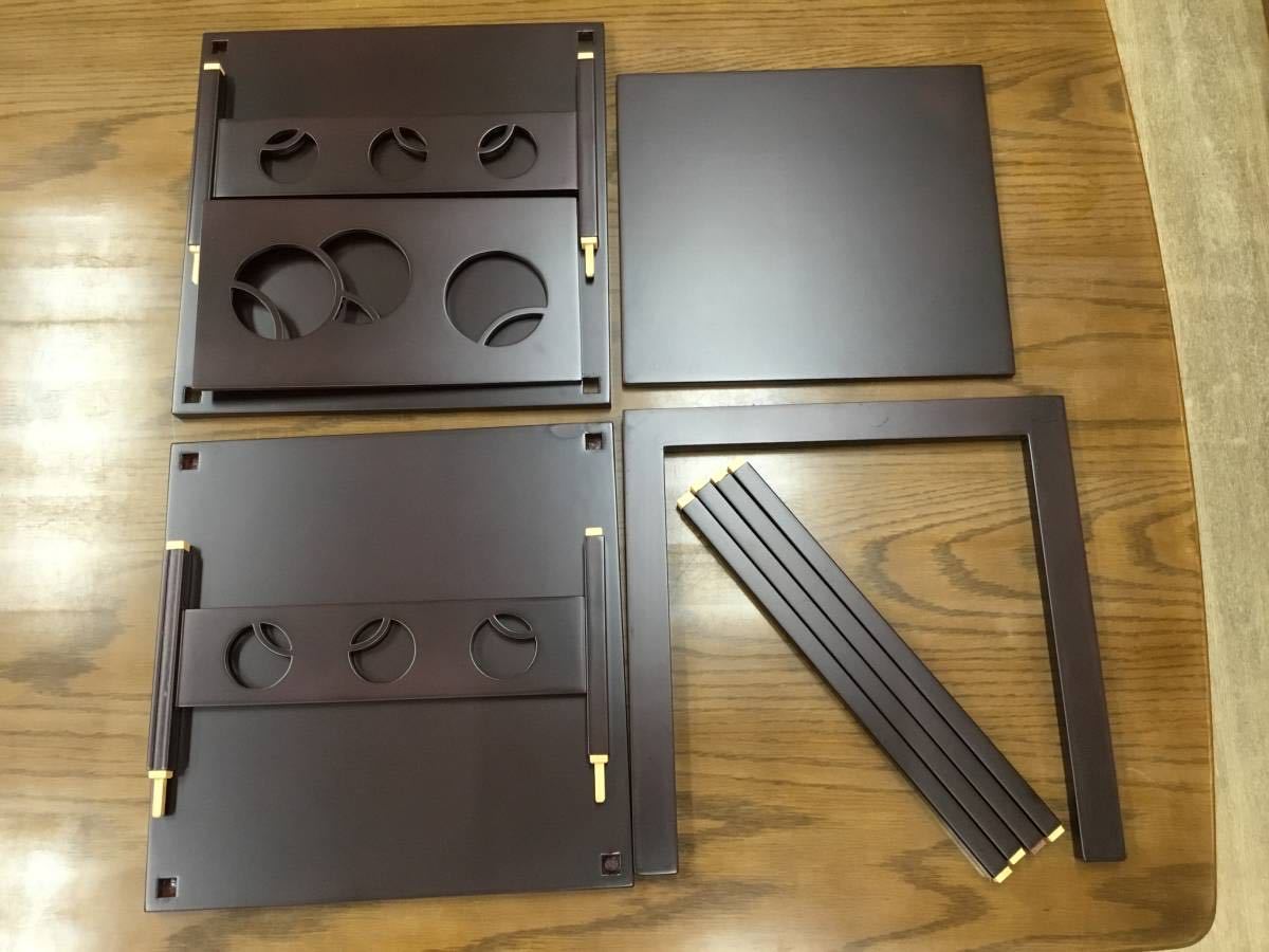 当季大流行 美品 宗明(助田宗明)作 送料込 茶道具 溜塗 吸江斎好写 鱗