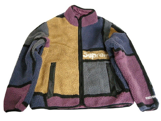 S■2020AW■Supreme■Reversible Colorblocked Fleece Jacketリバーシブルカラー ブロッキングフリース ジャケット/ボアフリース/20FW/FW20
