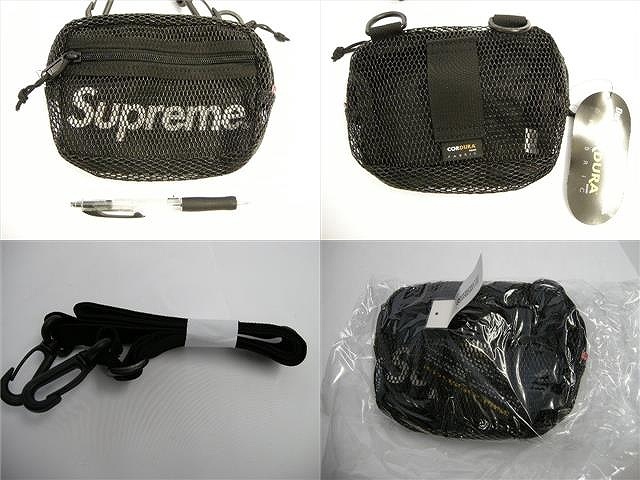 2020SS■Supremeシュプリーム■Shoulder Bag/ショルダーバッグ/BAG/サコッシュ/メッシュ■ブラック/黒■20SS/SS20_画像3