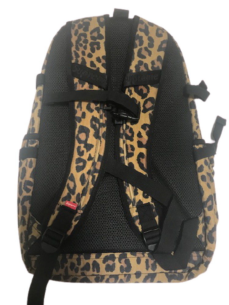 2020AW■Supremeシュプリーム■Leopard Backpack Bag/レオパード バックパック/リュックサック/バッグBack packボックスロゴ20AW/20FW/FW20_画像4