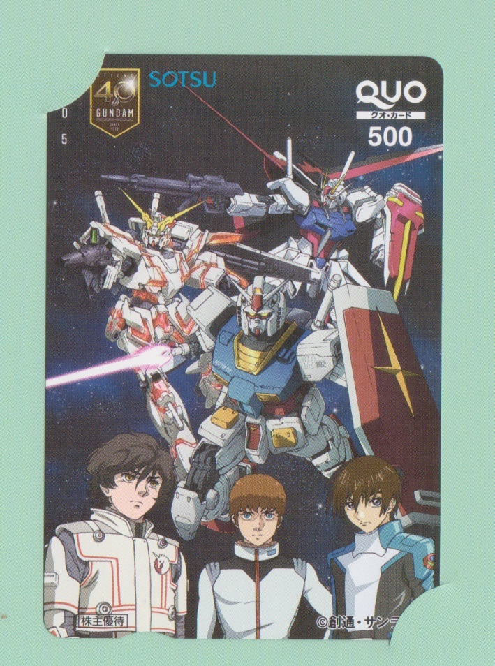 クオカード　「機動戦士ガンダム」４０周年　創通・株主優待2019【非売品】_画像2