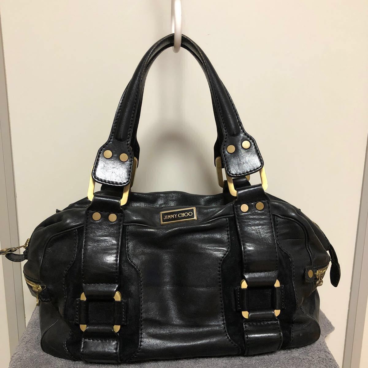 JIMMY CHOO ハンドバッグ　黒×ゴールド　　　　　　　☆返品不可☆