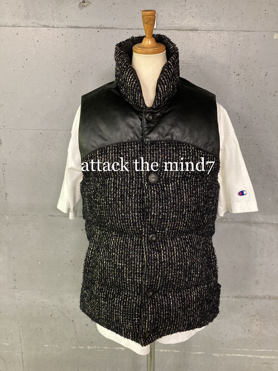 美品！attack the mind 7 mountain down vest！ダウンベスト！