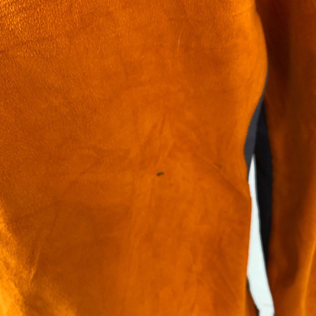 ノースフェイス　フリースジャケット　フライトシリーズ　オレンジ色　刺繍ロゴ　Mサイズ　THE NORTH FACE 古着_画像8