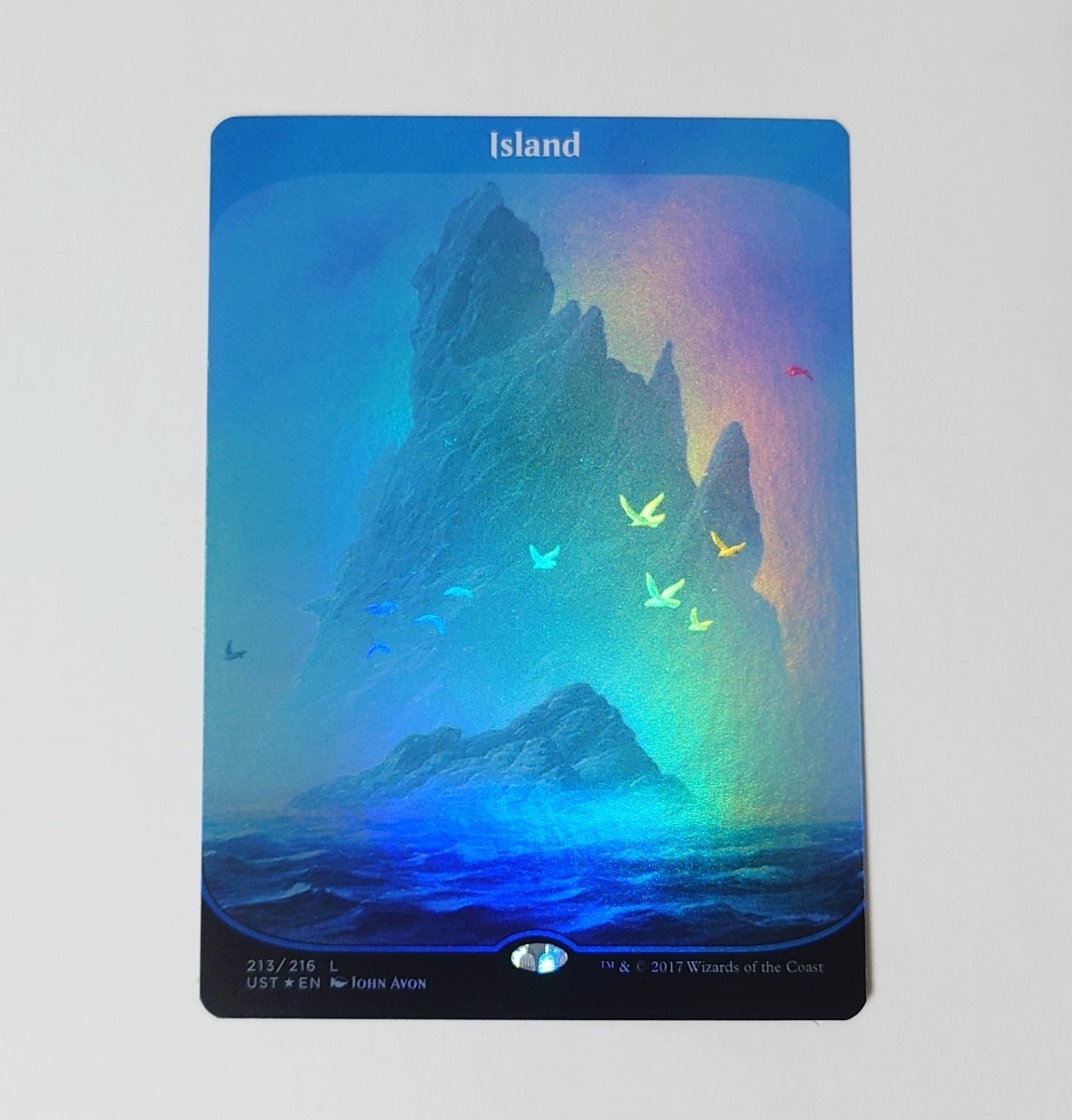 美品 PSA 鑑定品 【Foil】《島/Island》[UST] 土地 - スリーブ