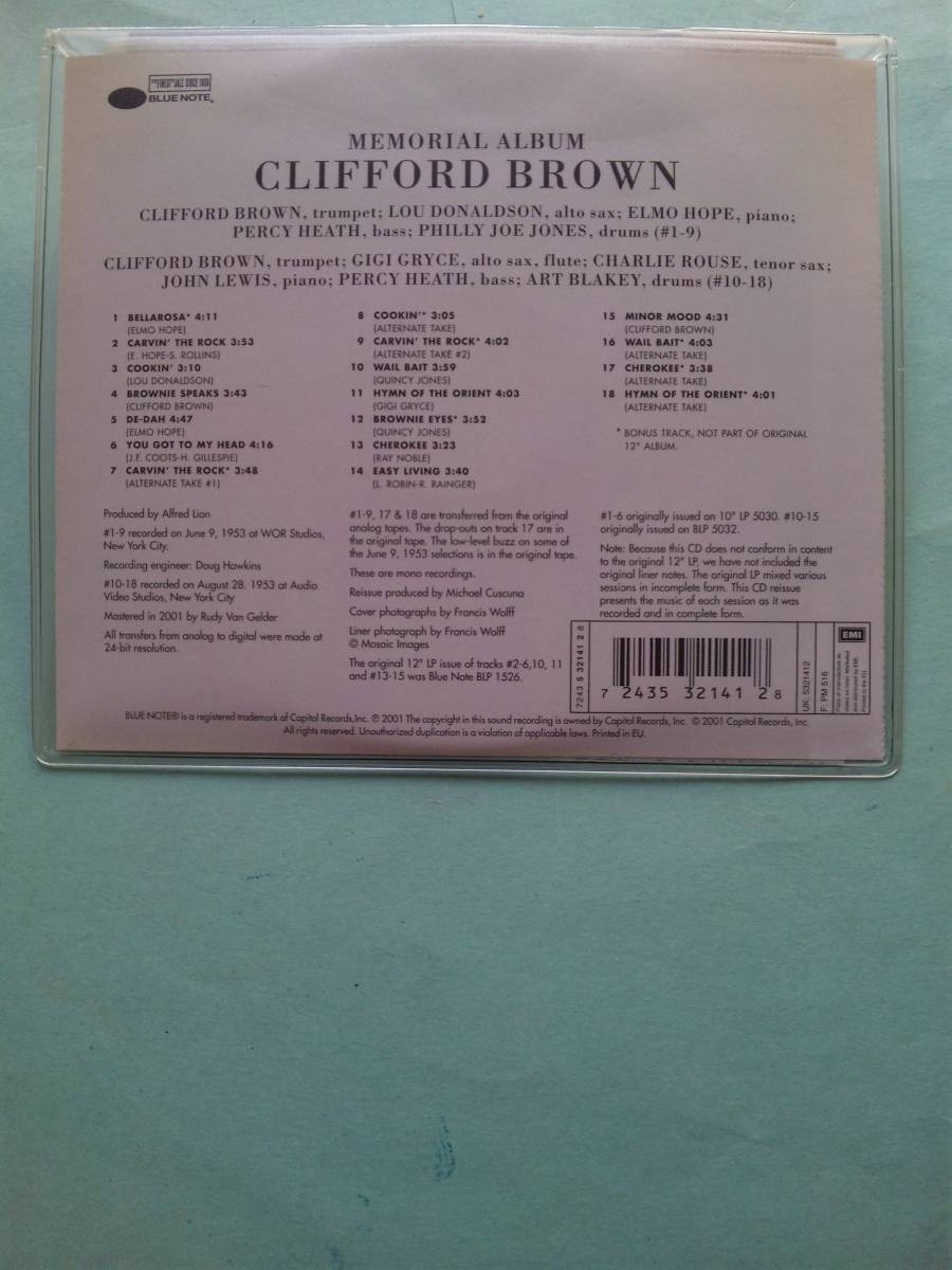 CLIFFORD BROWN Memorial Album 通販