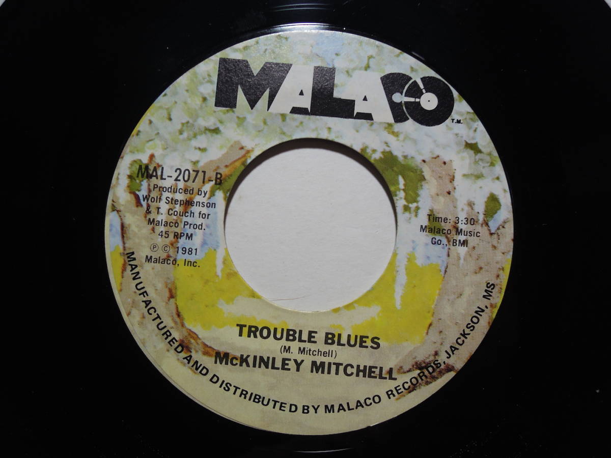 McKinley Mitchell・Slave For Your Love / Trouble Blues　US 7”_21102013