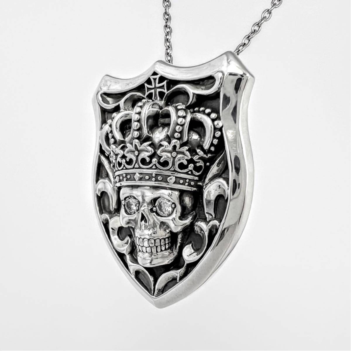  beautiful goods! Justin Davis SPJ506 TEMPTATION pendant regular price 61600 jpy temp te-shon Skull shield 