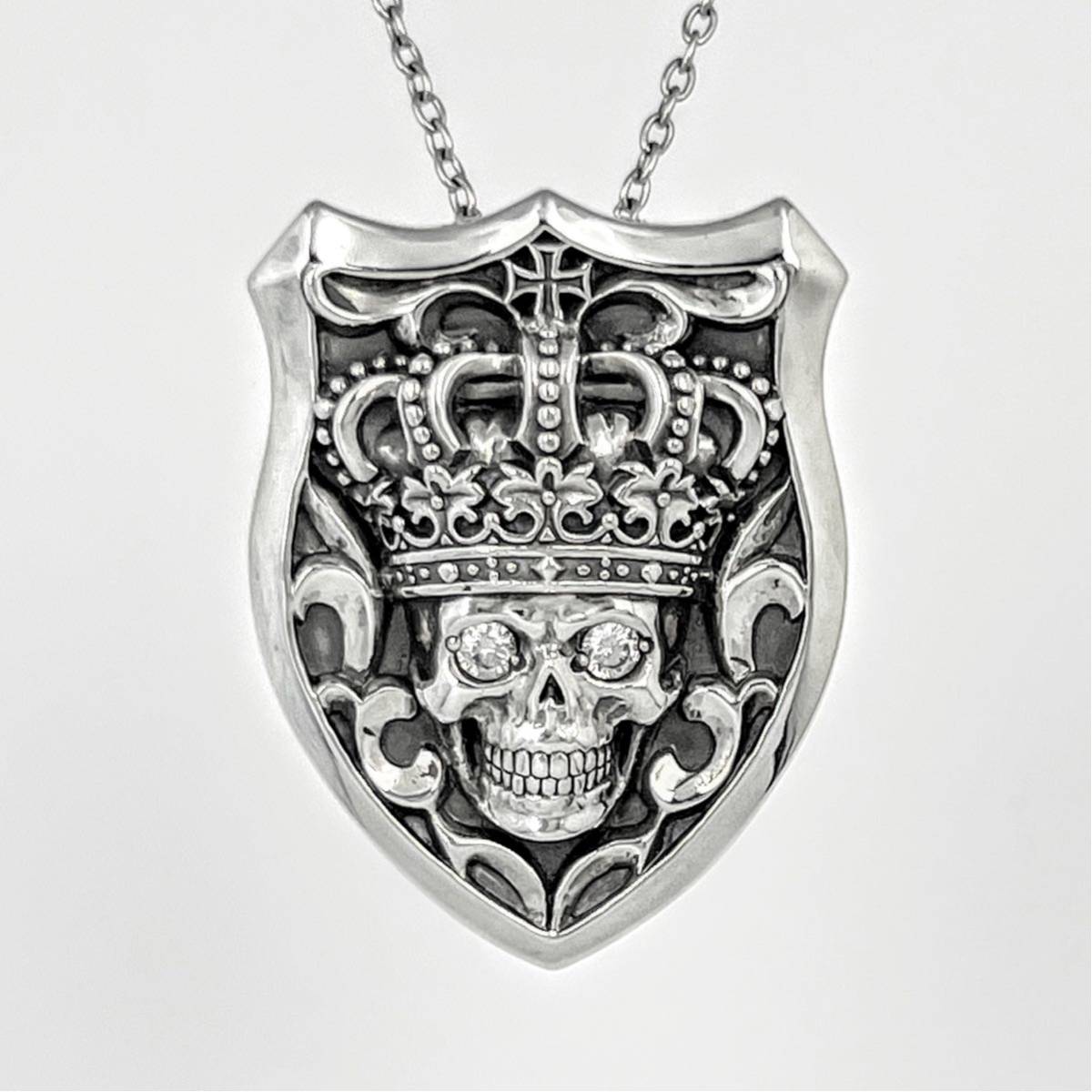  beautiful goods! Justin Davis SPJ506 TEMPTATION pendant regular price 61600 jpy temp te-shon Skull shield 