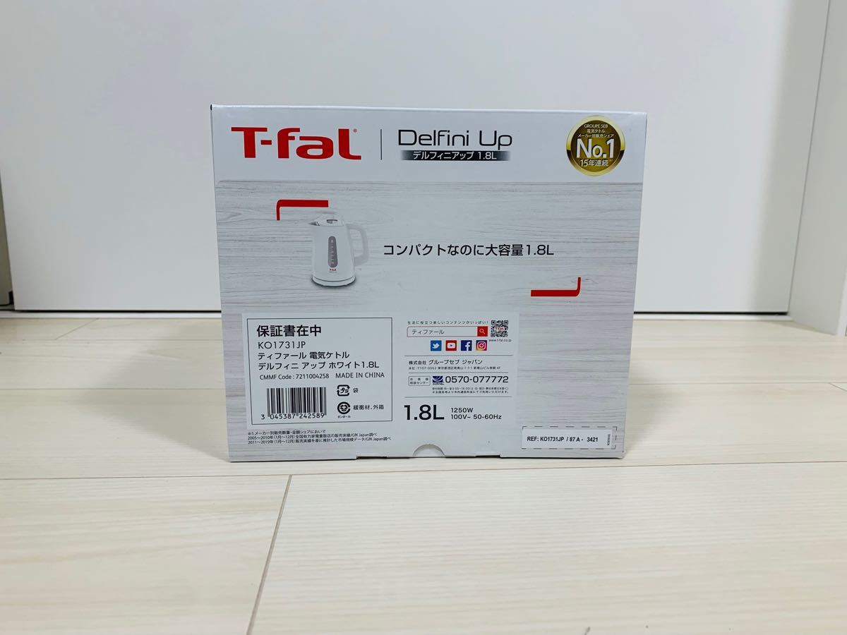 ☆10/28セール☆T-faL KO1731JP 電気ケトル 1.8L