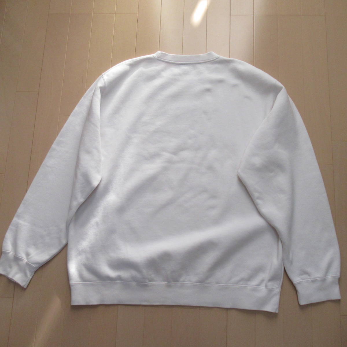 即決送込 XL USA製 STUSSY ステューシートレーナー スウェット sweat l m ビッグシルエット ふるじょ 古着女子 ニュービンテージ 白