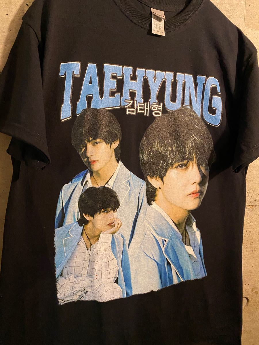 BTS V テテ テヒョン HIPHOP  Tシャツ  新品 ヴィンテージ風