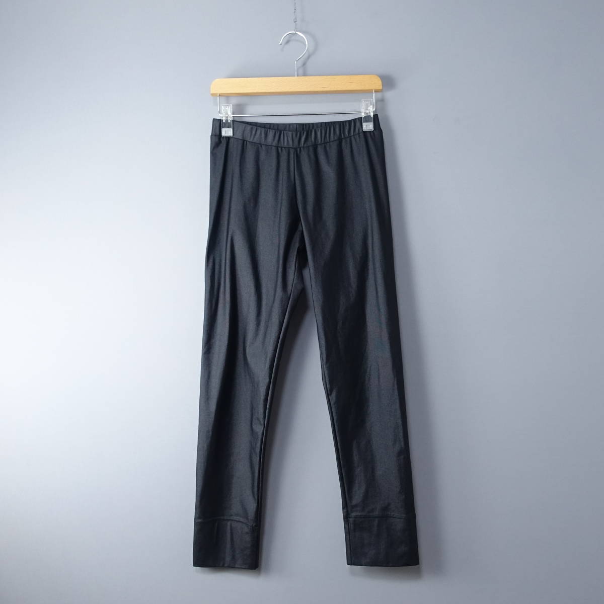  прекрасный товар *SHIZUKA KOMURO/sizka com ro/4298/40/ сделано в Японии / талия резина стрейч брюки / черный чёрный (M~L соответствует )