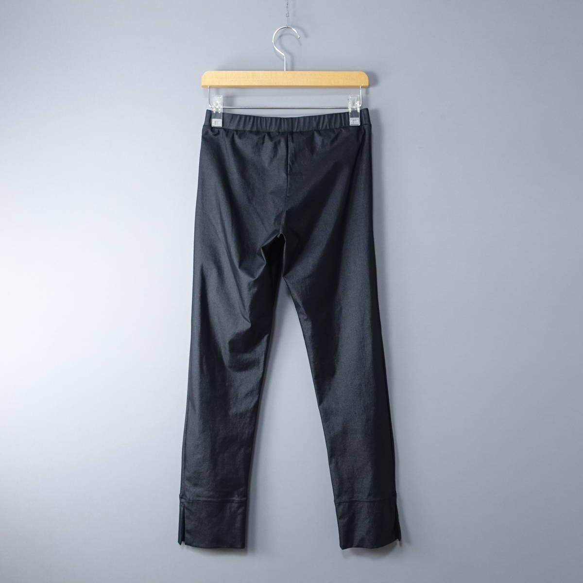  прекрасный товар *SHIZUKA KOMURO/sizka com ro/4298/40/ сделано в Японии / талия резина стрейч брюки / черный чёрный (M~L соответствует )