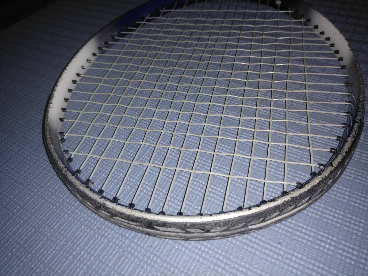 硬式 テニスラケット ゴーセン GOSEN MT 50 メタルフレーム METAL FRAME グリップ 2 中古 ケース付き_画像6
