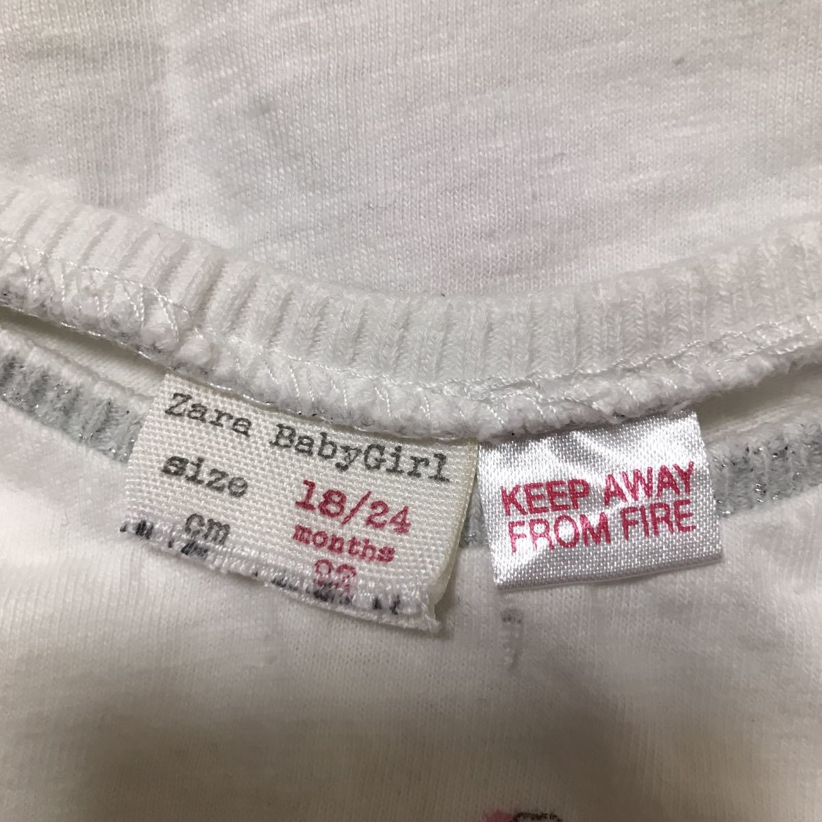 【中古】Zara BabyGirl ザラ　Tシャツ　size 18/24months cm92_画像4