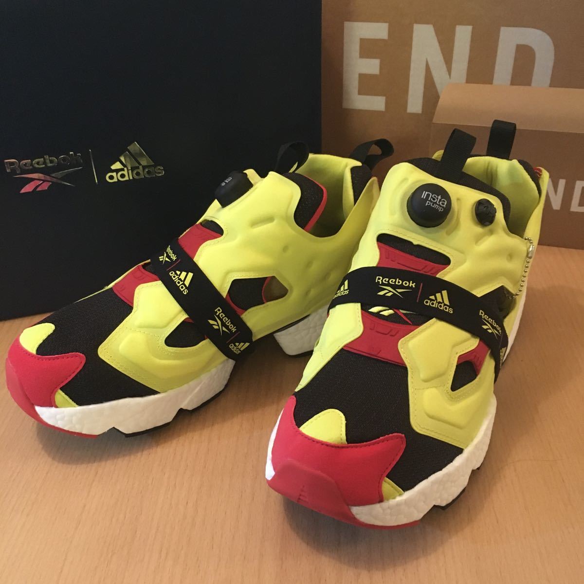 新品／28cm／インスタポンプフューリー ブースト／リーボック Reebok／アディダス adidas／PUMP FURY BOOST／シトロン_画像1