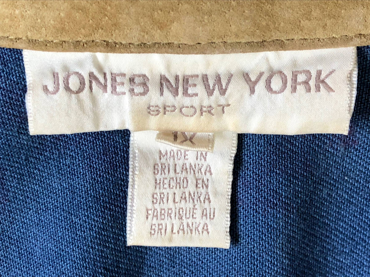 [80\'s Vintage / JONES NEW YORK] OLTE (Optical Line Transmission Equipment) ga общий рисунок neitib жакет / Conti . кнопка /XL размер соответствует / индеец / редкость (jt-2110-28)