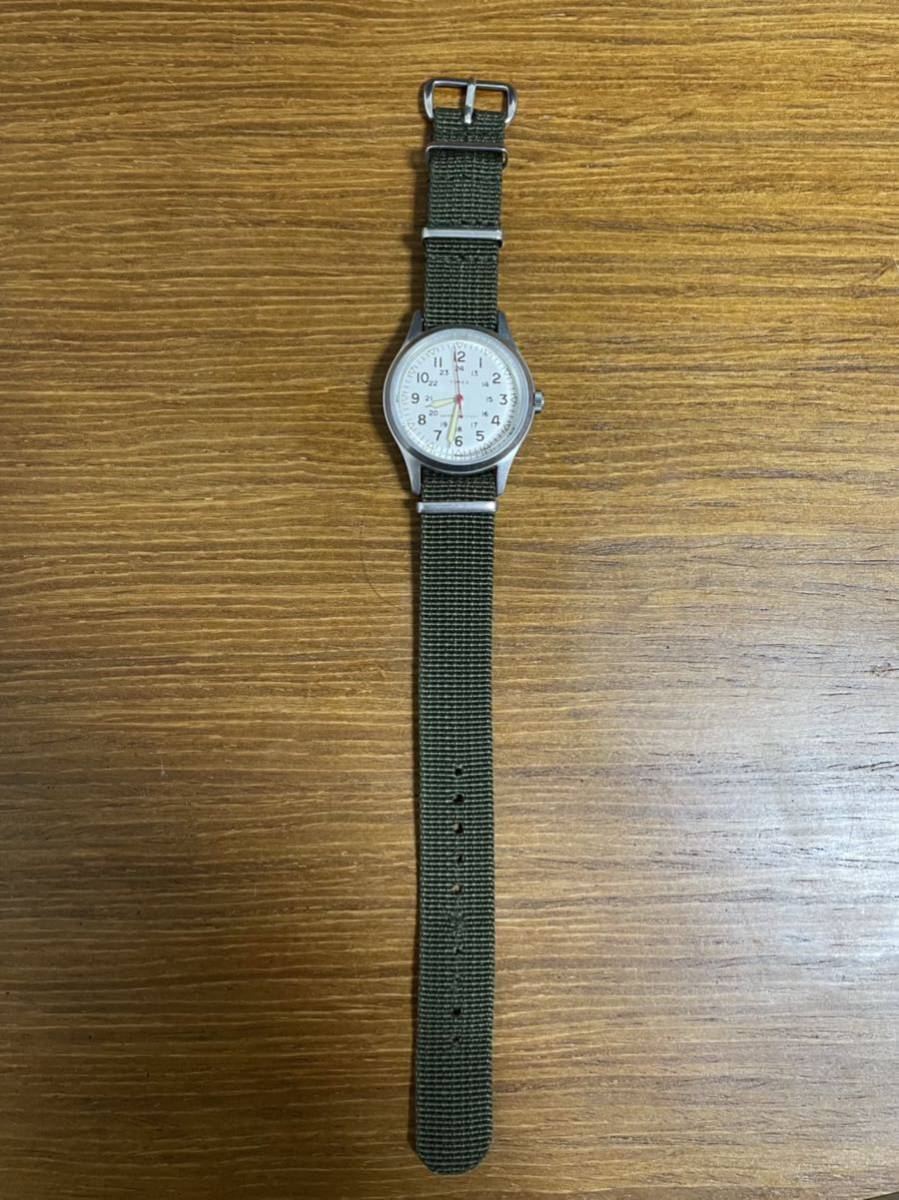 送料無料　J.CREW×TIMEX / Vintage Finished White Face Military Watch ミリタリーウォッチ　ヴィンテージ　レトロ_画像6