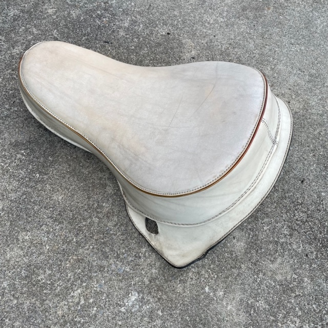 bati seat Harley Harley Davidson 1964 year original white white Knuckle bread Flat Vintage C141