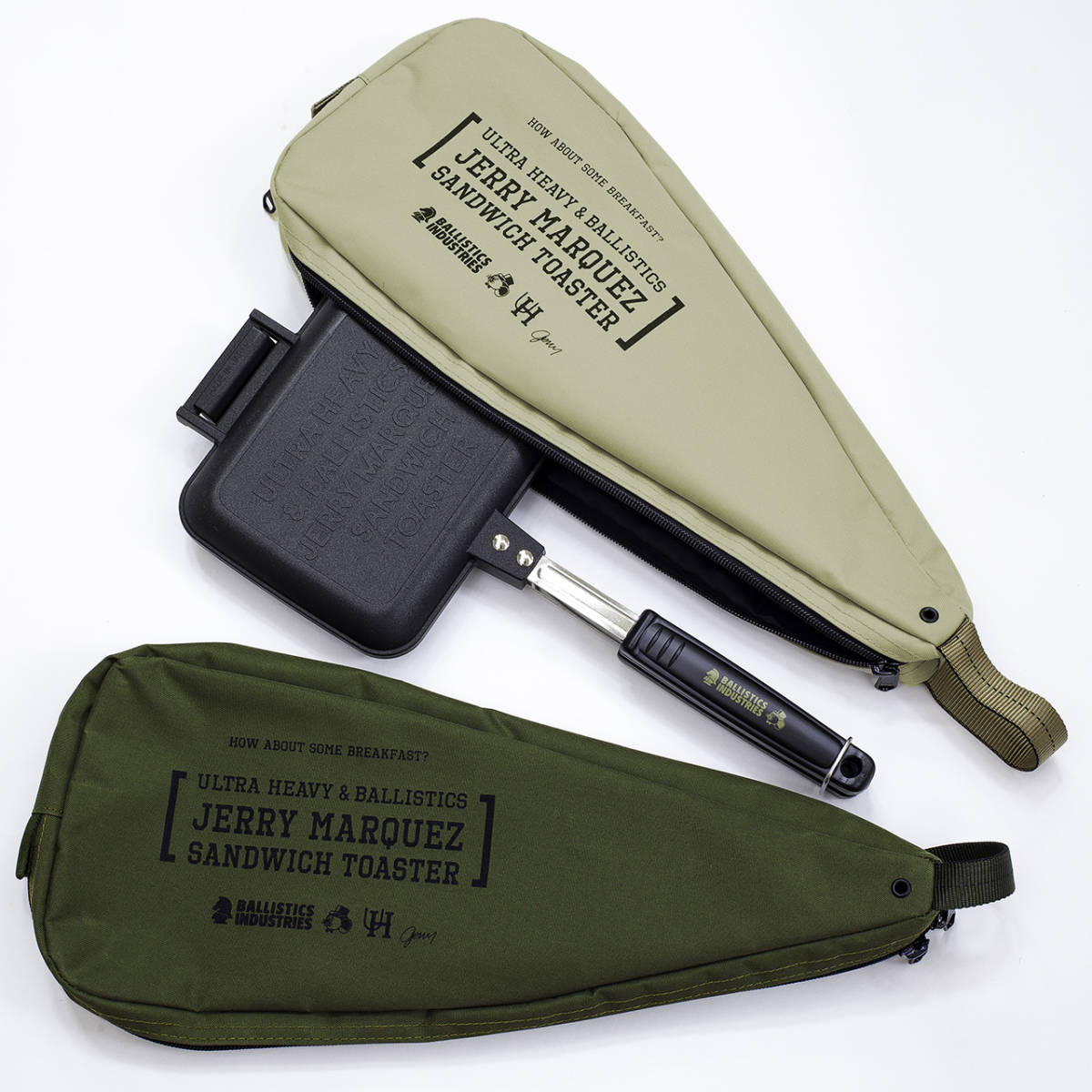 Ballistics JM HOTSAND MAKER＆CASE ベージュ ホットサンドメーカー バリスティクス ジェリー・マルケス　完売品　山賊山　伊豆の主釣り