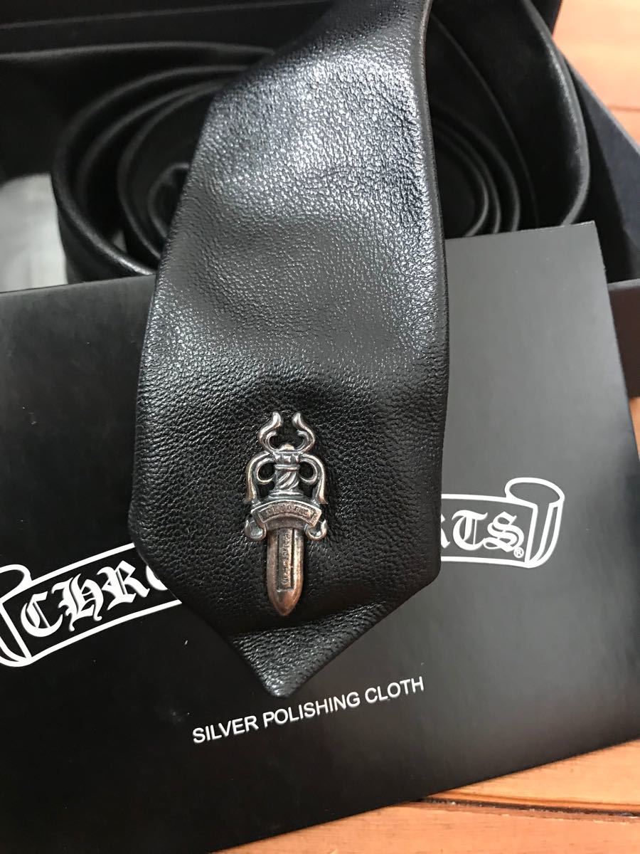 +CHROME HEARTS+ シルバー ダガー レザー ネクタイ アクセサリー クロムハーツダガー ネクタイ|Yahoo!フリマ(旧PayPayフリマ)