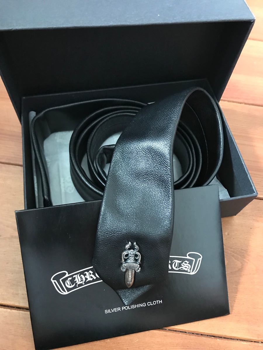 +CHROME HEARTS+ シルバー ダガー レザー ネクタイ アクセサリー クロムハーツダガー ネクタイ|Yahoo!フリマ(旧PayPayフリマ)