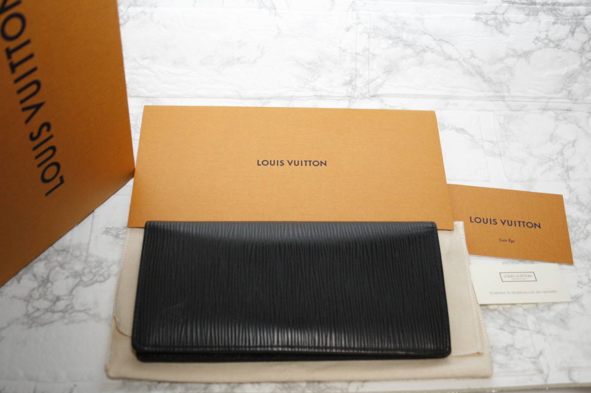 美品 現行モデル LOUIS VUITTON ルイヴィトン ブラザ 長財布 エピ