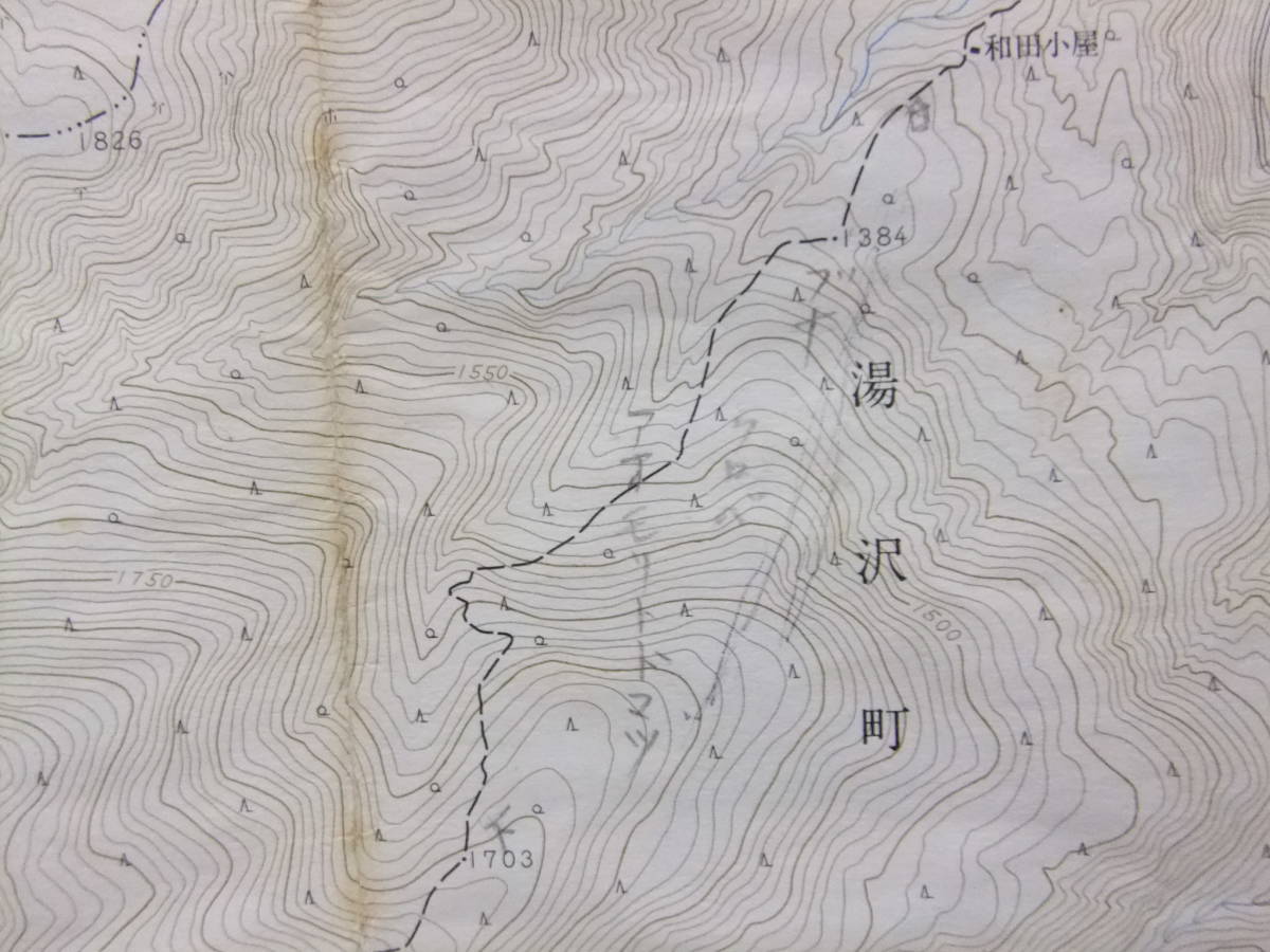 ☆☆A-7729★ 昭和49年 「苗場山」 新潟県 ★古地図☆☆_画像5