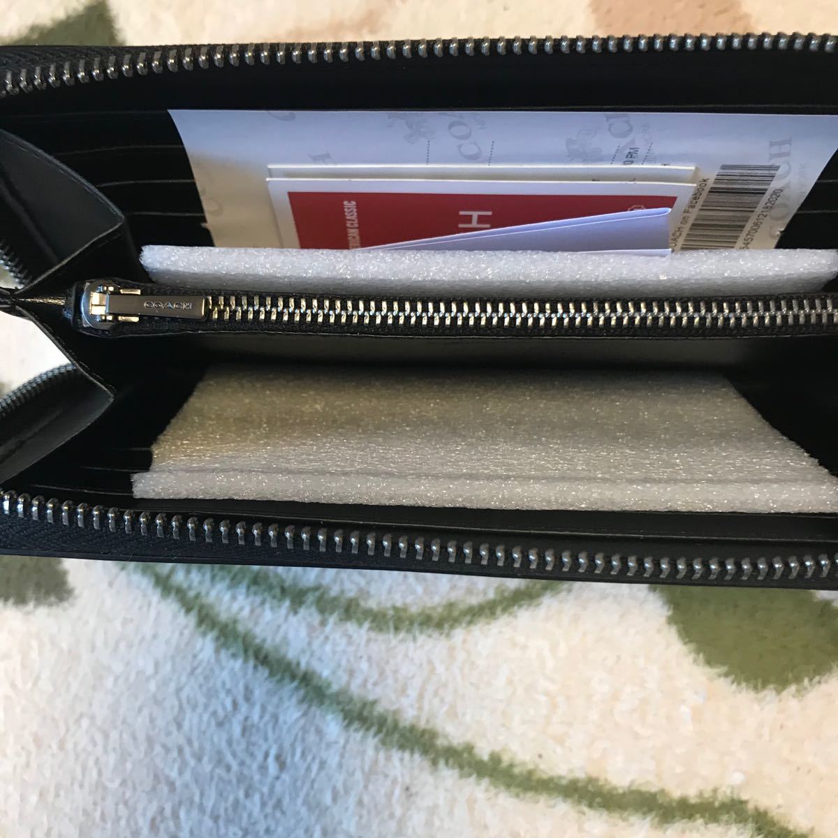 新品】コーチ(COACH)長財布 ブラック ヘリンボーン | costaveras.com.br