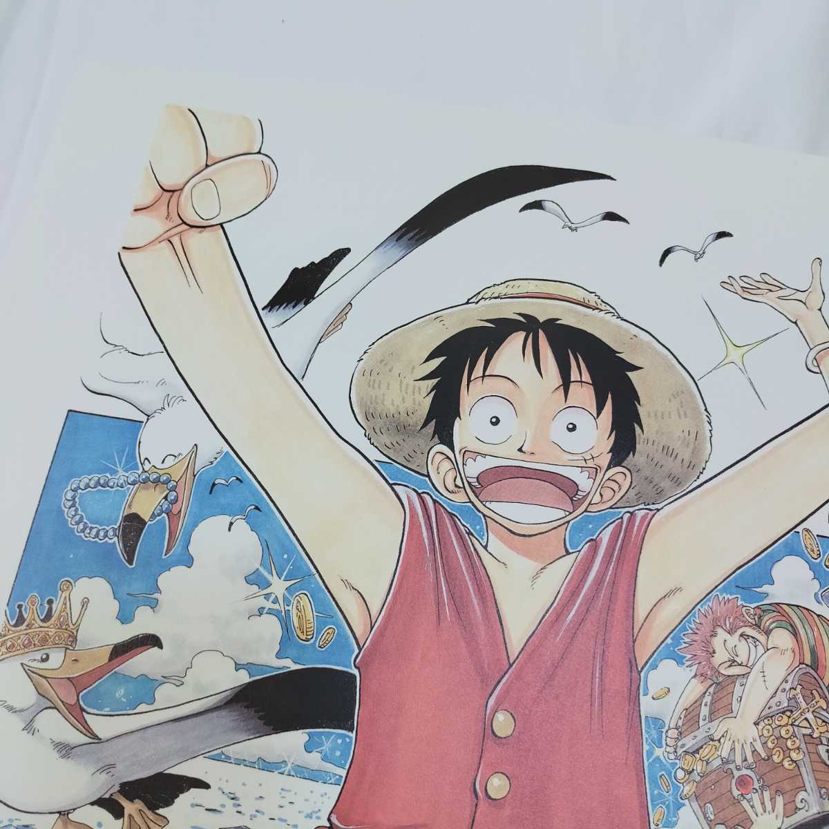 One Piece 複製原稿 第1話 ワンピース カラー 2枚セット シャンクス ルフィ 赤髪海賊団 One Piece 売買されたオークション情報 Yahooの商品情報をアーカイブ公開 オークファン Aucfan Com