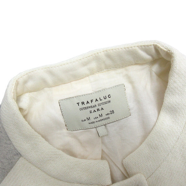 k■ザラ/ZARA TRAFALUC ウールジャケットJKT【M】LADIES■123【中古】_画像3