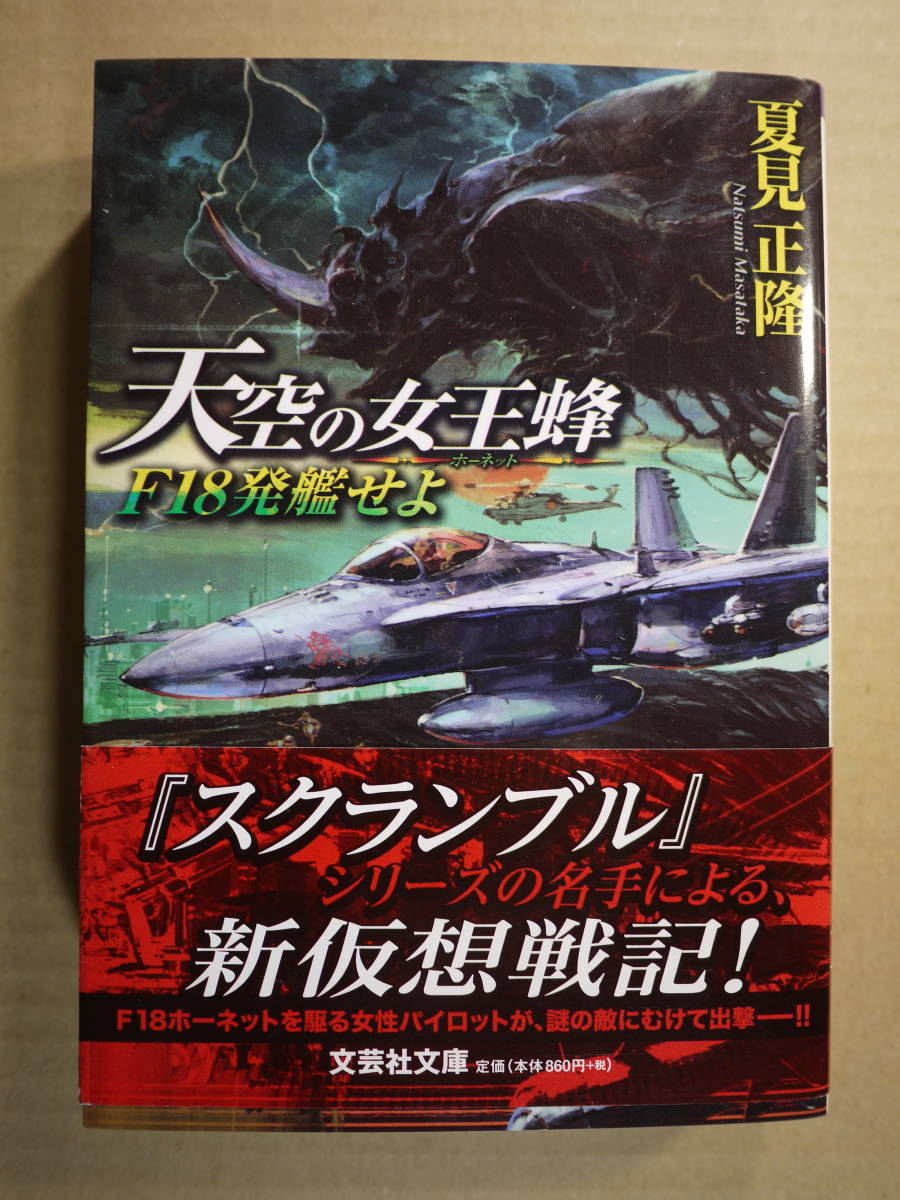 中古美品　夏見正隆　天空の女王蜂　F18発艦せよ　ホーネット　9784286139241_画像1