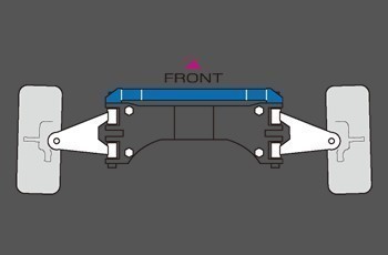 [CUSCO/ Cusco ] lower arm bar VERSION I front MMC Legnum EA1W [534-475-A]