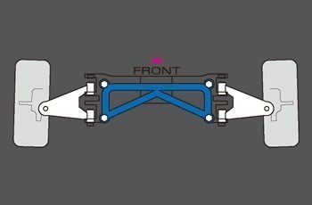 [CUSCO/ Cusco ] lower arm bar VERSION II rear Subaru Legacy Touring Wagon / Legacy B4 BH5/BE5 [680-478-A]