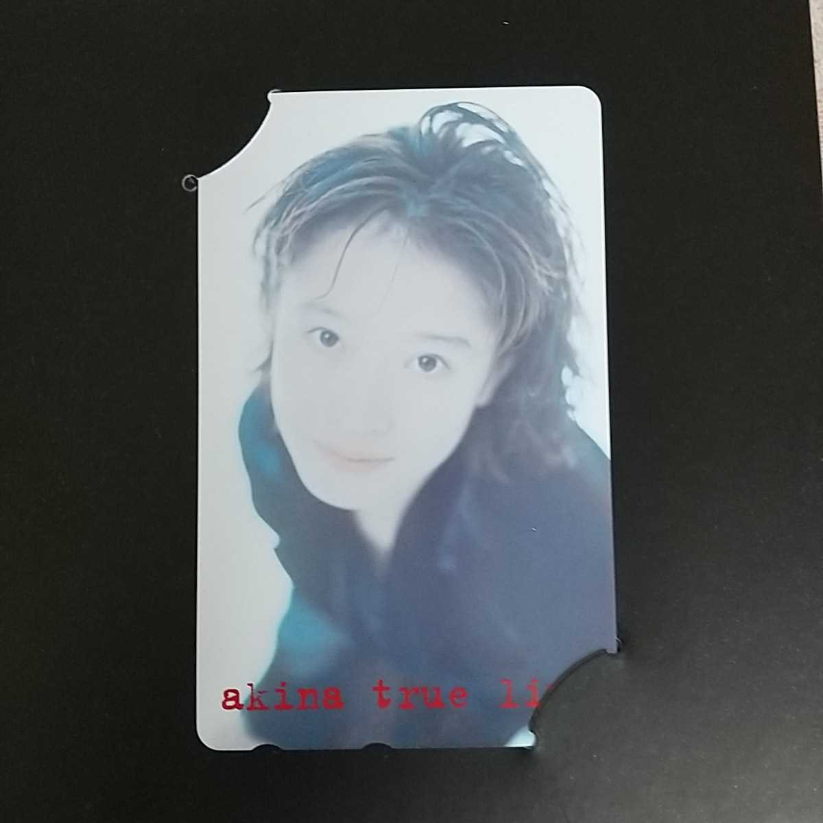 ☆中森明菜 テレカ akina 2枚組 台紙付き☆テレカ50度数未使用 true