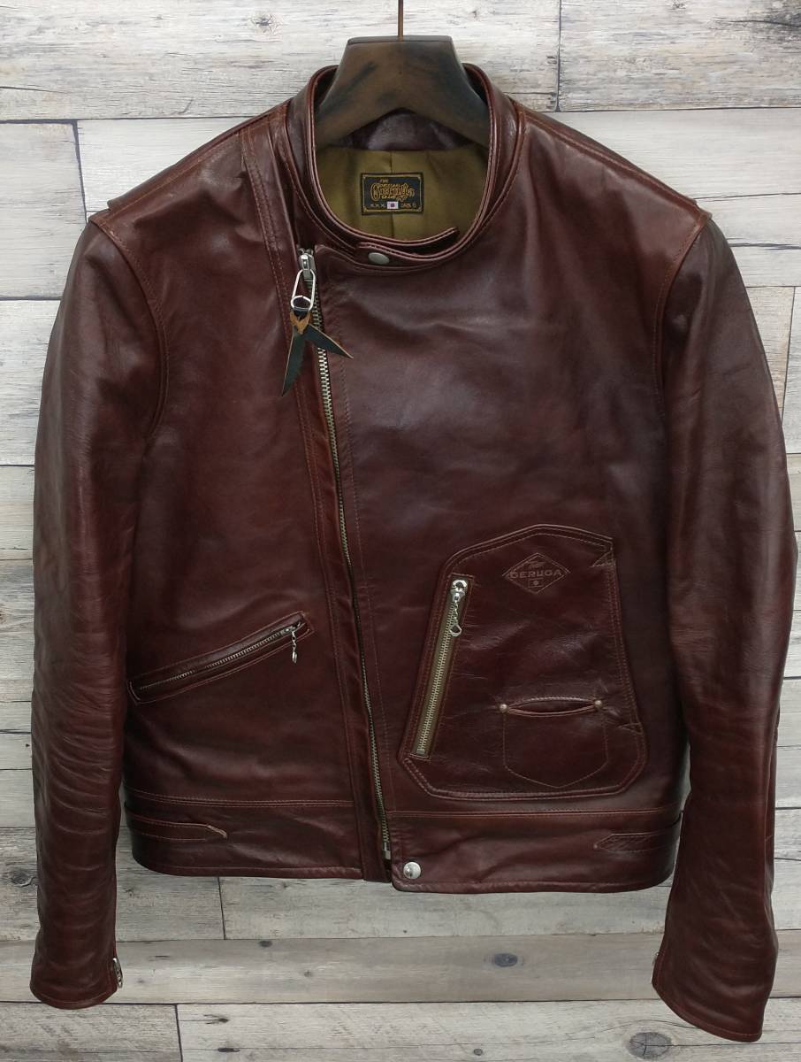 ヤフオク! - Geruga RIDERS JKT TYPE-03/レザー...